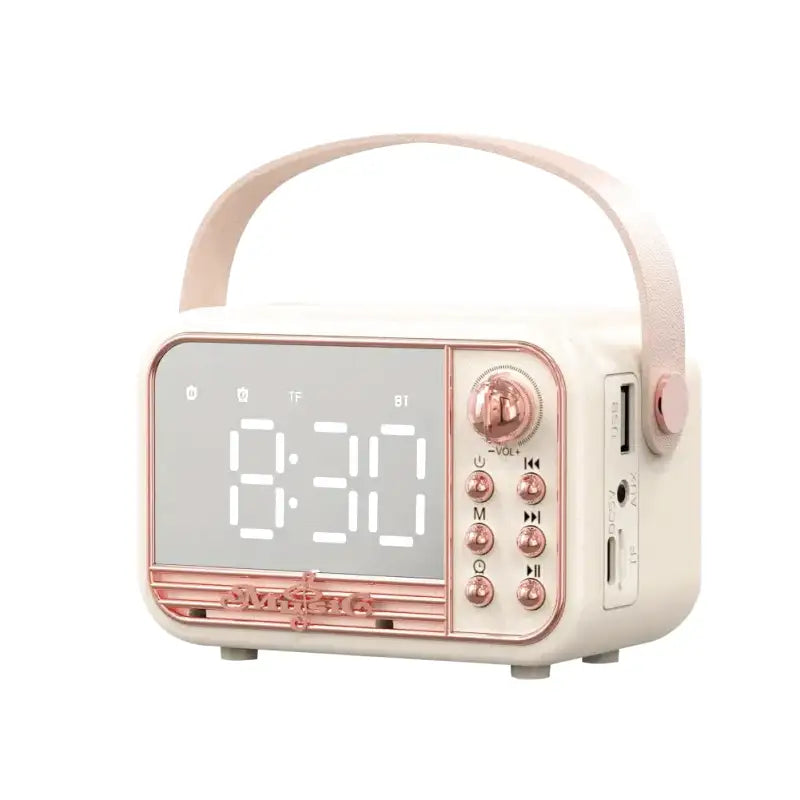 Digital Alarm Clock | Bluetooth Speaker with Retro Design