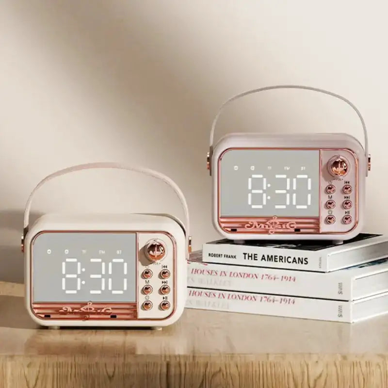 Digital Alarm Clock | Bluetooth Speaker with Retro Design