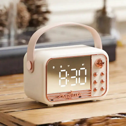 Digital Alarm Clock | Bluetooth Speaker with Retro Design