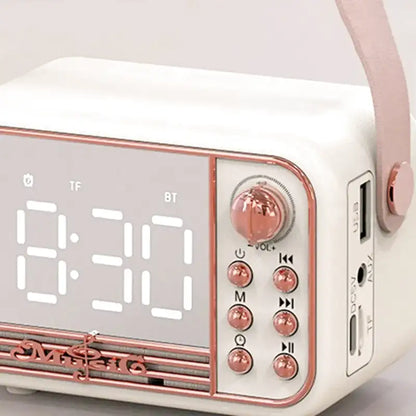 Digital Alarm Clock | Bluetooth Speaker with Retro Design