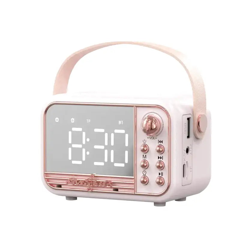 Digital Alarm Clock | Bluetooth Speaker with Retro Design