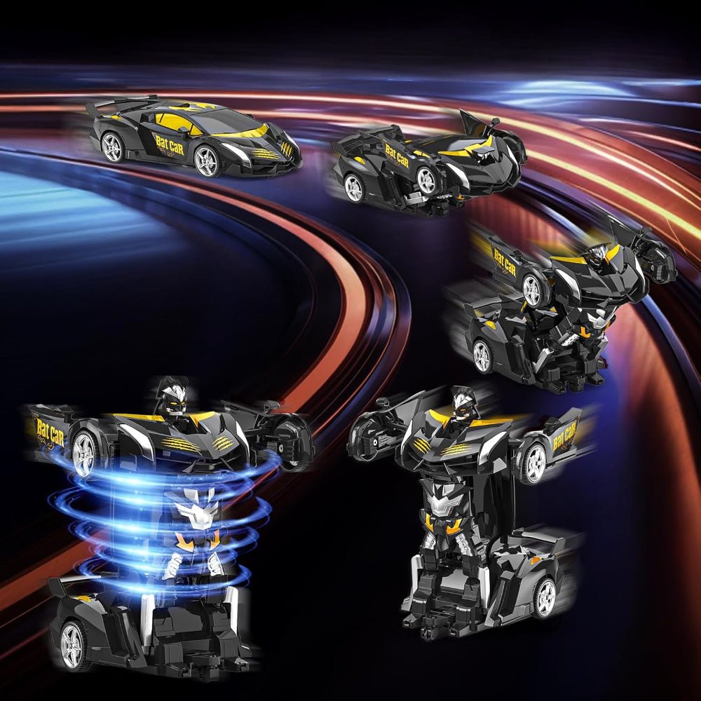 RC Car Kids Toy Transforming Robot Remote Control Vehicle Model - Luxyecs