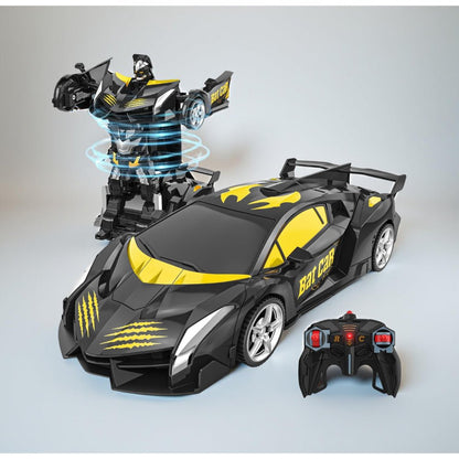 RC Car Kids Toy Transforming Robot Remote Control Vehicle Model - Luxyecs