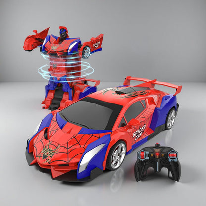 RC Car Kids Toy Transforming Robot Remote Control Vehicle Model - Luxyecs