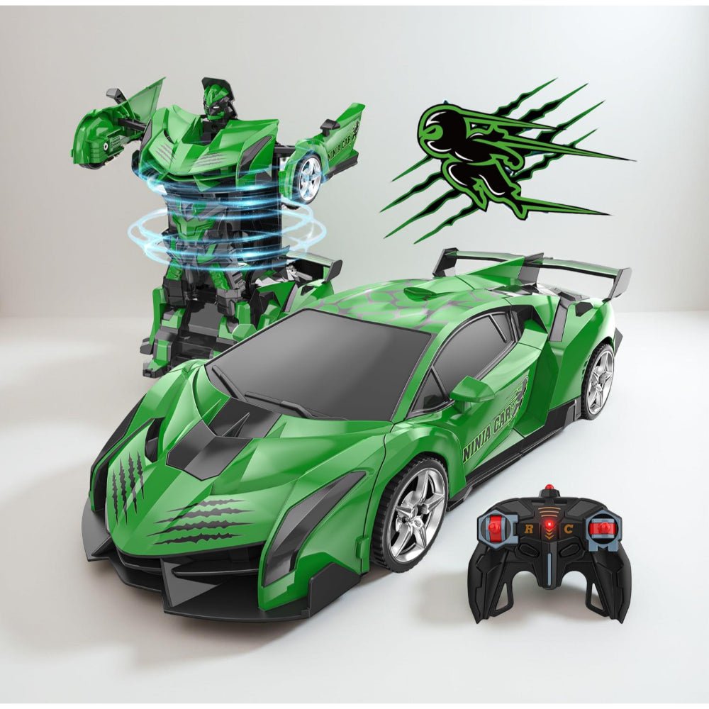 RC Car Kids Toy Transforming Robot Remote Control Vehicle Model - Luxyecs