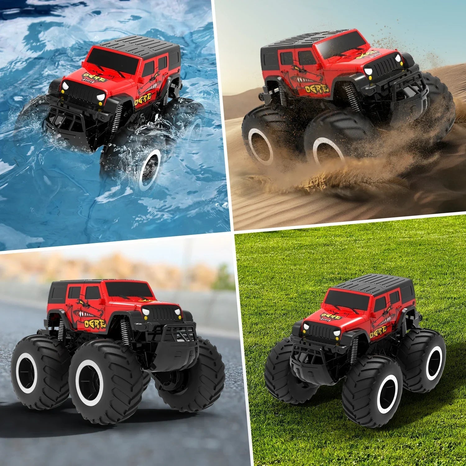Remote Control Truck | All Terrain Stunt Vehicle - Luxyecs