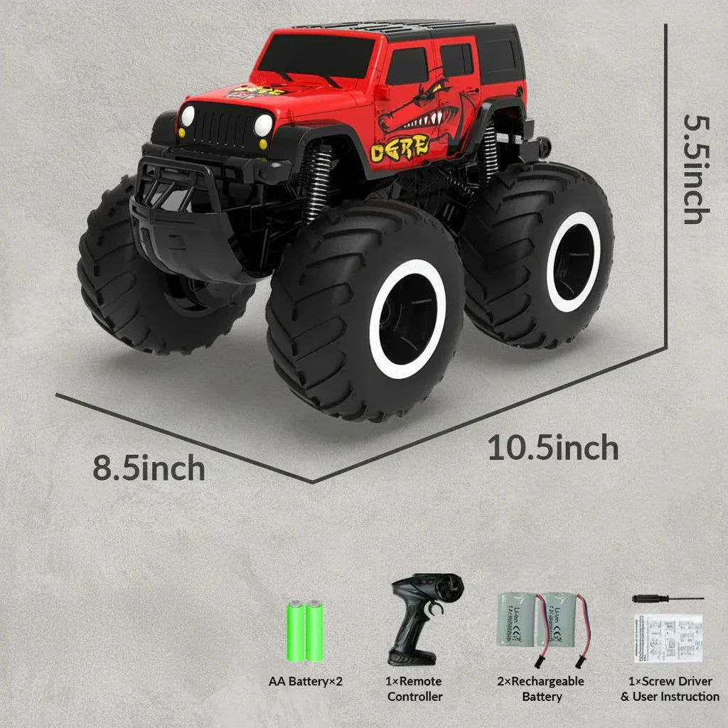 Remote Control Truck | All Terrain Stunt Vehicle - Luxyecs