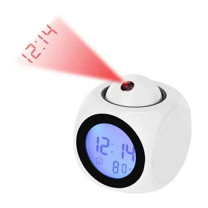 Spherical Projector Alarm Clock | Digital Display with LCD Screen