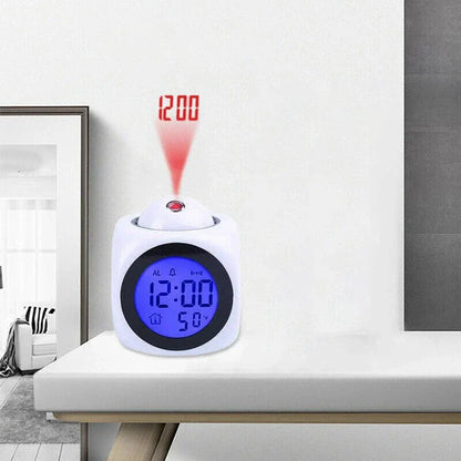 Spherical Projector Alarm Clock | Digital Display with LCD Screen