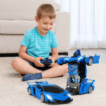 Robot Kids Car Toy | Transforming Kids Playset - Luxyecs