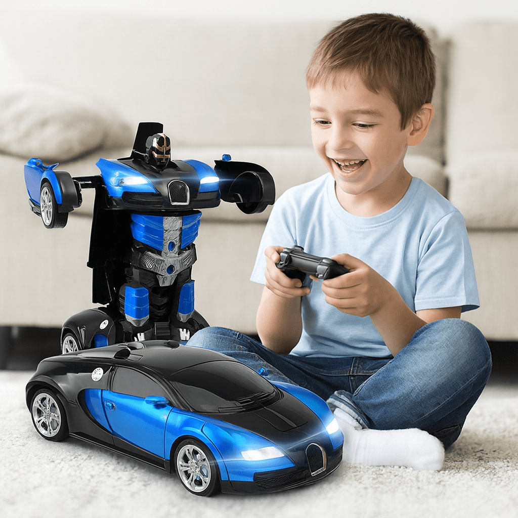 Robot Kids Car Toy | Transforming Kids Playset - Luxyecs