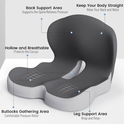 Seat Support Cushion | Office And Home Use - Luxyecs