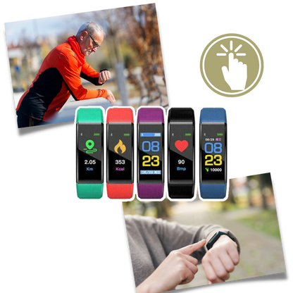 Unisex Fitness Smartwatch | Step Counter and Heart Rate Monitor