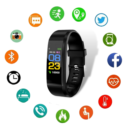 Unisex Fitness Smartwatch | Step Counter and Heart Rate Monitor