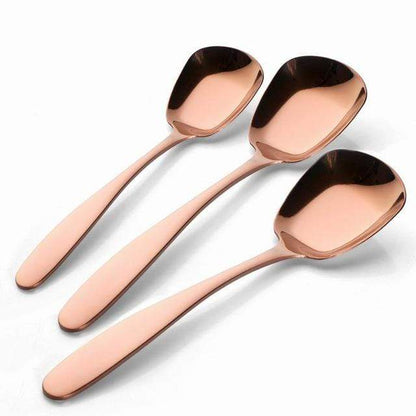 Serving Spoon Set | Elegant 3 - Piece Stainless Steel Serving Spoon - Luxyecs