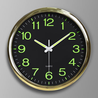 Silent Classroom wall clock with LED light - Luxyecs