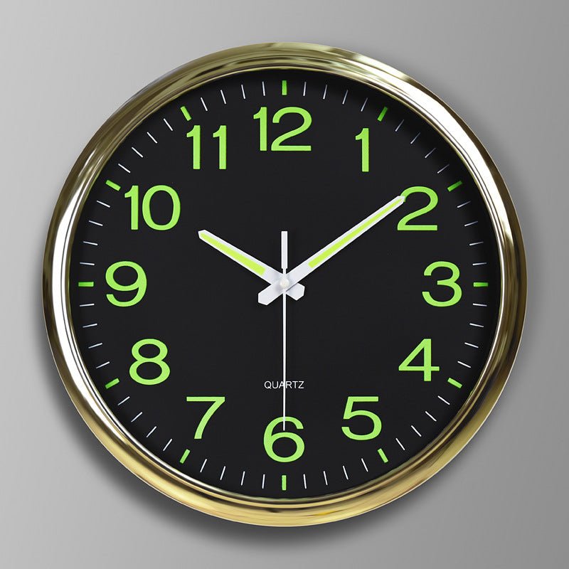 Silent Classroom wall clock with LED light - Luxyecs
