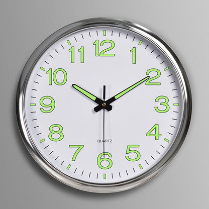 Silent Classroom wall clock with LED light - Luxyecs