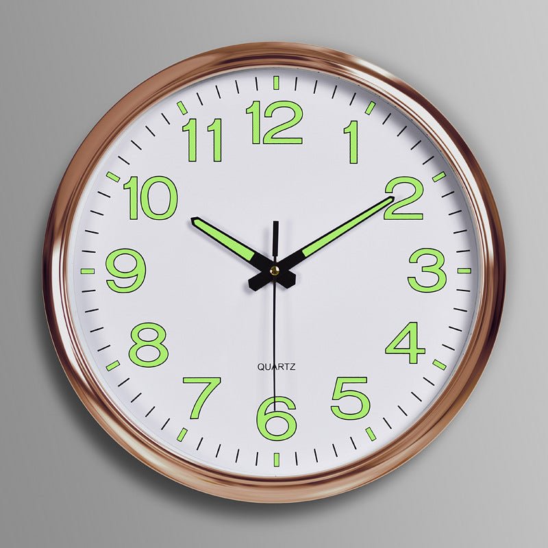 Silent Classroom wall clock with LED light - Luxyecs