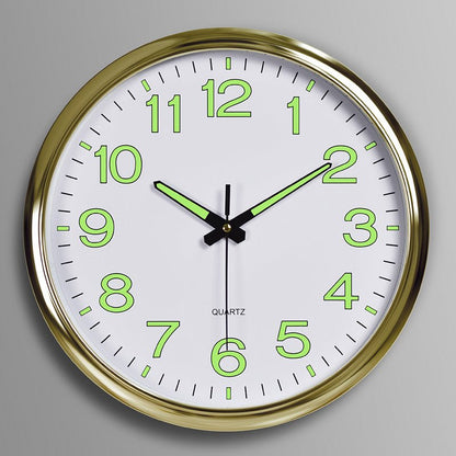 Silent Classroom wall clock with LED light - Luxyecs