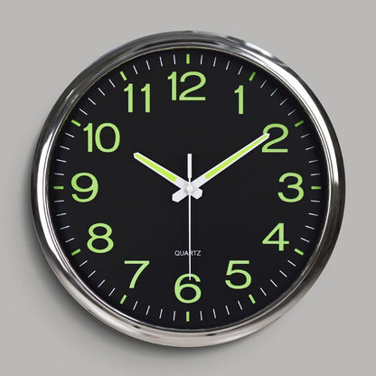 Silent Classroom wall clock with LED light - Luxyecs