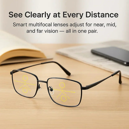 Smart Reading Glasses | Auto Focus Vision Glasses - Luxyecs