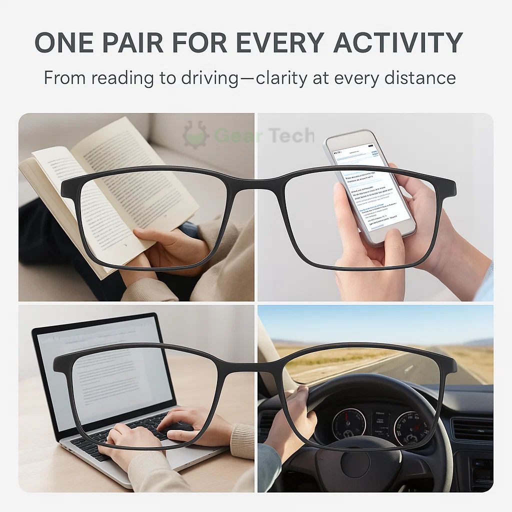 Smart Reading Glasses | Auto Focus Vision Glasses - Luxyecs