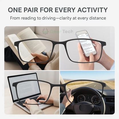 Smart Reading Glasses | Auto Focus Vision Glasses - Luxyecs