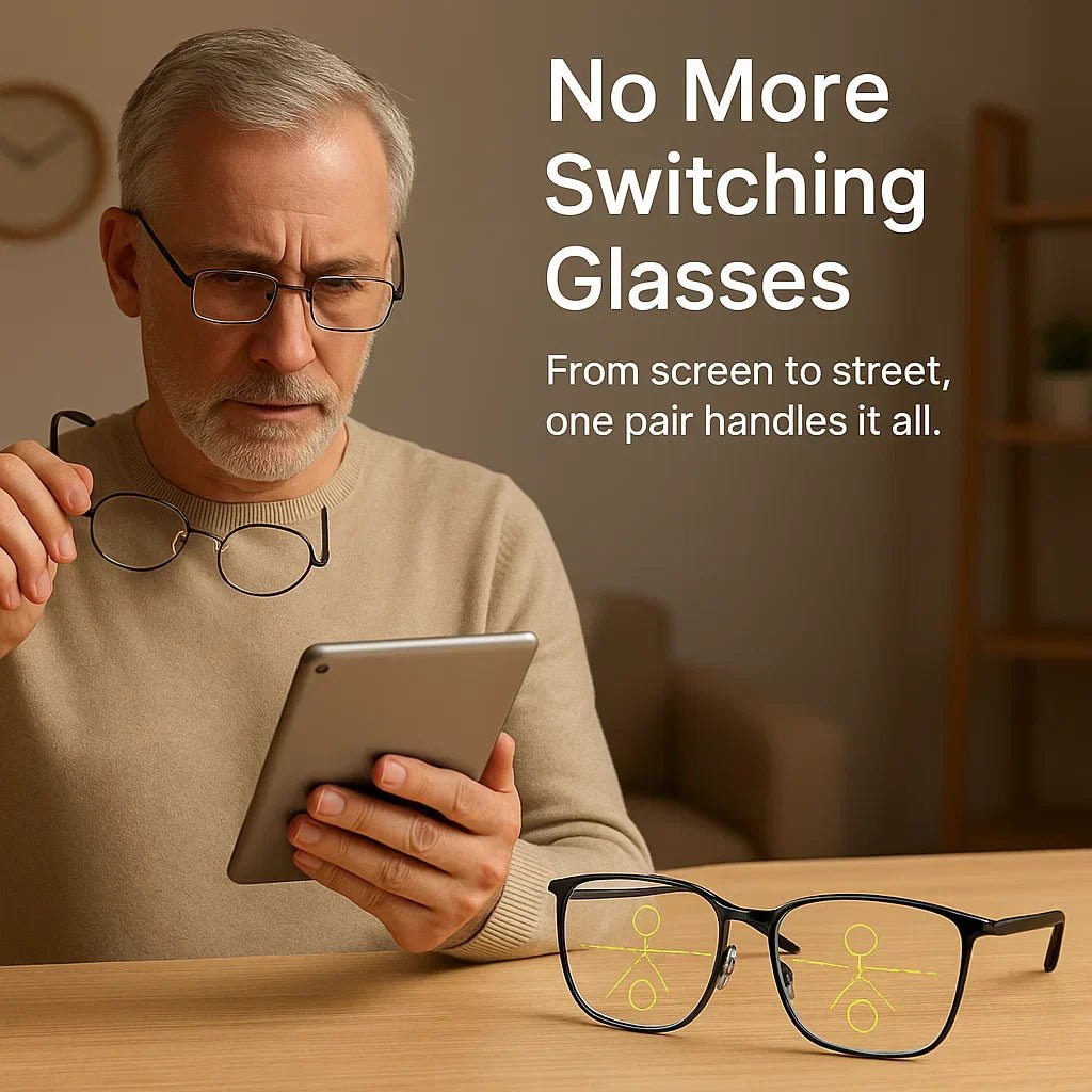Smart Reading Glasses | Auto Focus Vision Glasses - Luxyecs