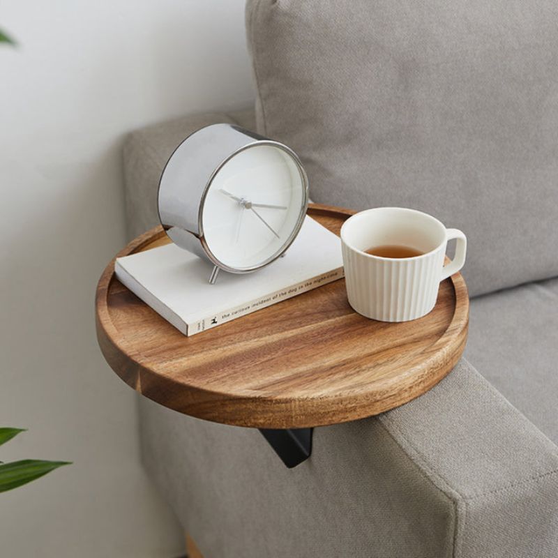 Sofa Arm Tray Table | Couch Side Drink Holder - Luxyecs