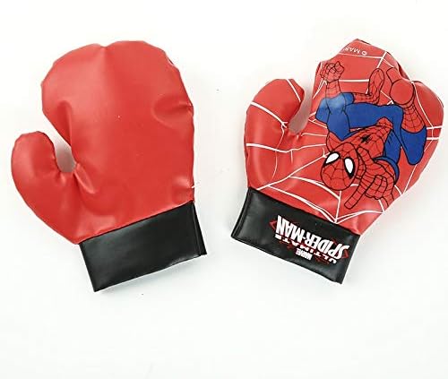 Spider - Man Punching Bag Set - Durable Boxing Gloves for Energetic Kids’ Play - Luxyecs