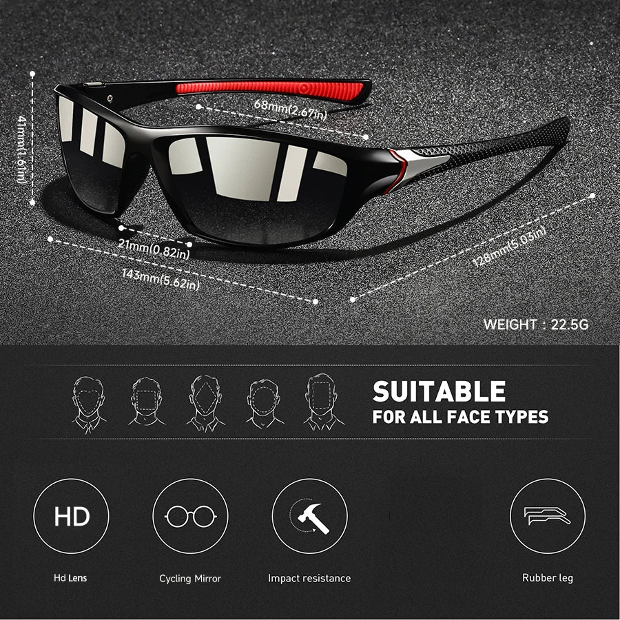 Sports Sunglasses | Polarized UV Protection Glasses - Luxyecs