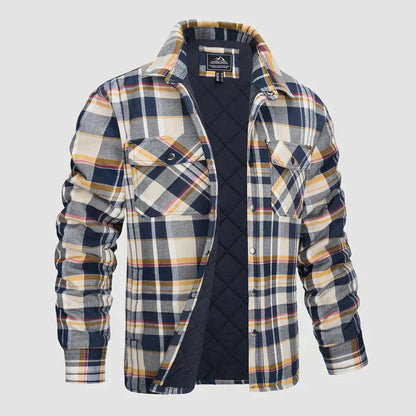 Men’s Checked Shirt Jacket | Casual Button Up Jacket