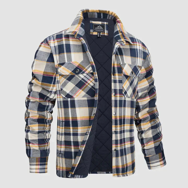 Men’s Checked Shirt Jacket | Casual Button Up Jacket
