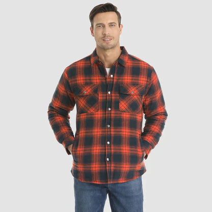 Men’s Checked Shirt Jacket | Casual Button Up Jacket