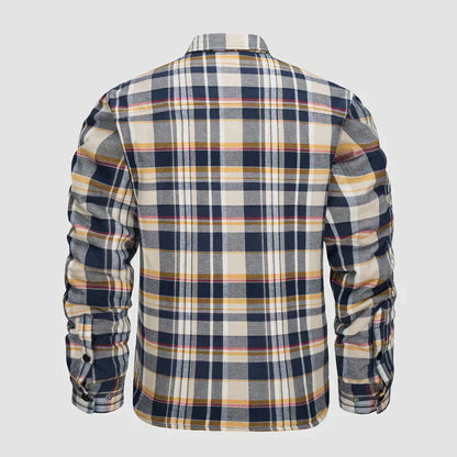 Men’s Checked Shirt Jacket | Casual Button Up Jacket