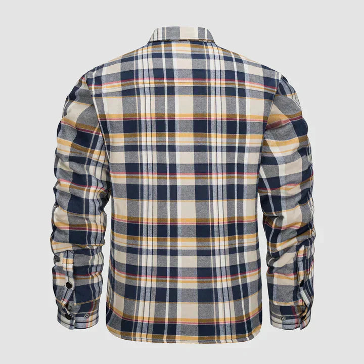 Men’s Checked Shirt Jacket | Casual Button Up Jacket