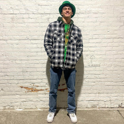 Men’s Checked Shirt Jacket | Casual Button Up Jacket