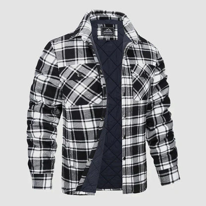 Men’s Checked Shirt Jacket | Casual Button Up Jacket
