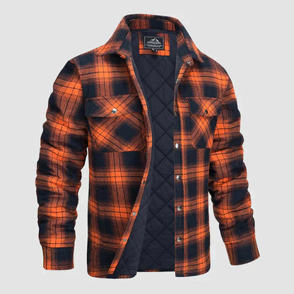 Men’s Checked Shirt Jacket | Casual Button Up Jacket