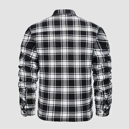Men’s Checked Shirt Jacket | Casual Button Up Jacket