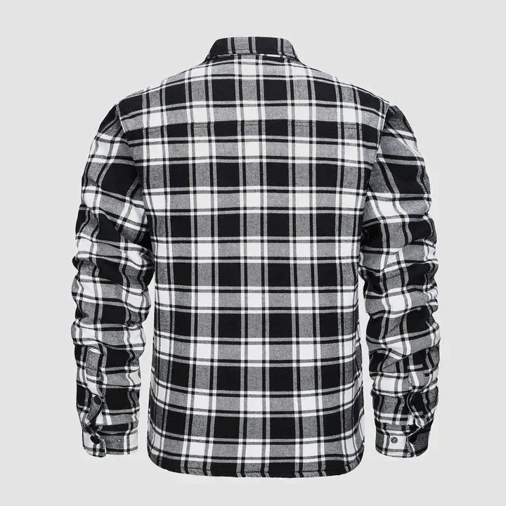 Men’s Checked Shirt Jacket | Casual Button Up Jacket