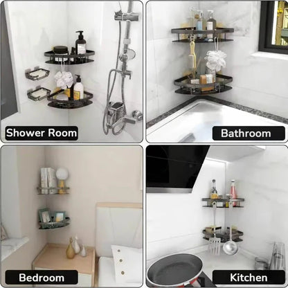 Shower Caddies| Contemporary Aluminium Storage Solution for Bathrooms