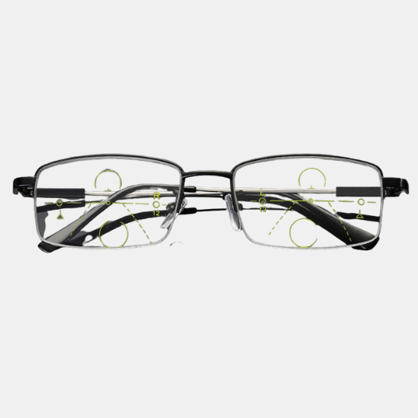Titanium Progressive Reading Glasses – Intelligent Photosensitive Protection - Luxyecs