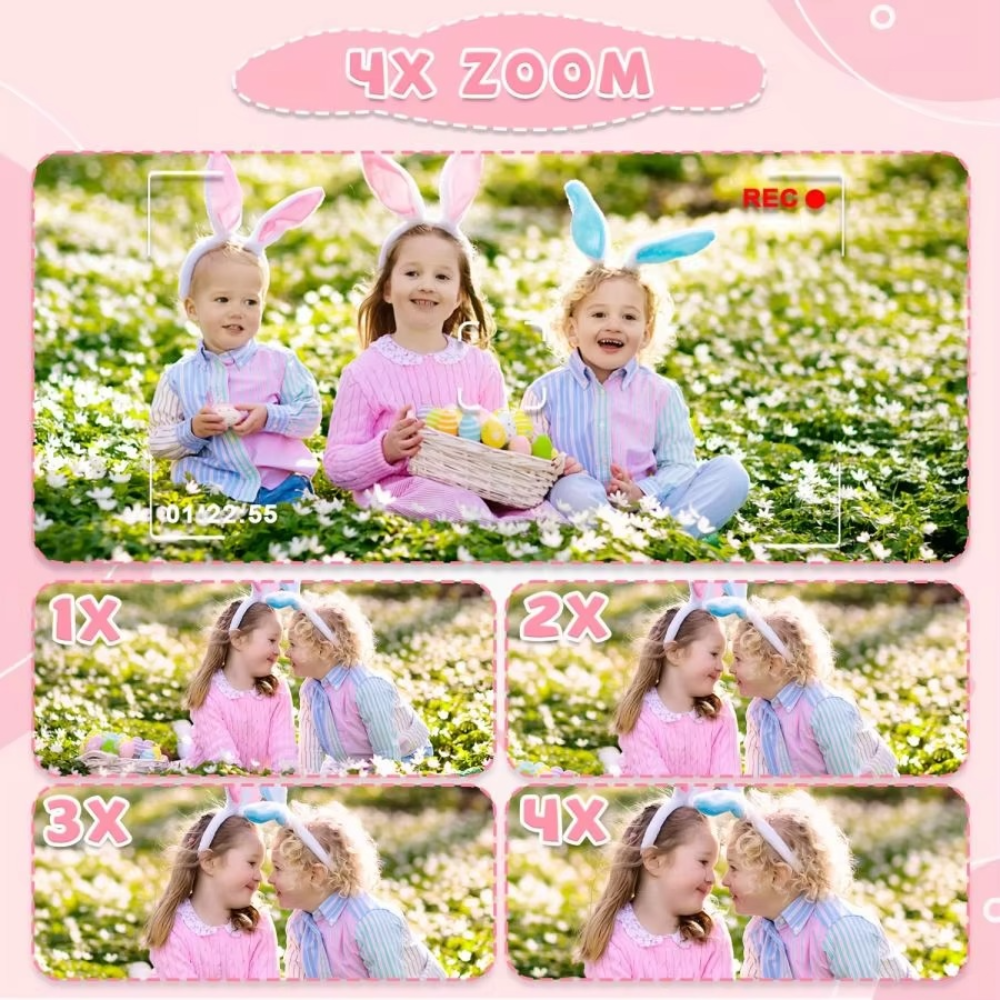 Unicorn HD Kids Camera with 32GB Rechargeable Battery - Capture Awesome Photos and Videos! - Luxyecs