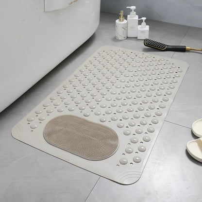 Non-Slip Shower Mat with Foot Scrubber | SafeGrip Bath Mat for Enhanced Safety