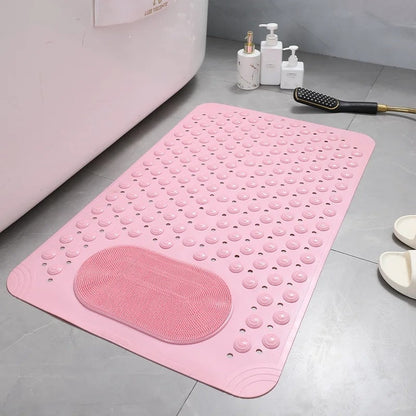Non-Slip Shower Mat with Foot Scrubber | SafeGrip Bath Mat for Enhanced Safety