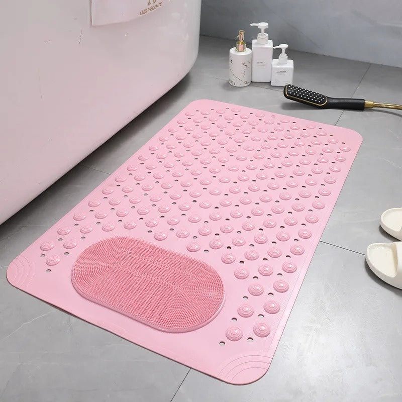 Non-Slip Shower Mat with Foot Scrubber | SafeGrip Bath Mat for Enhanced Safety