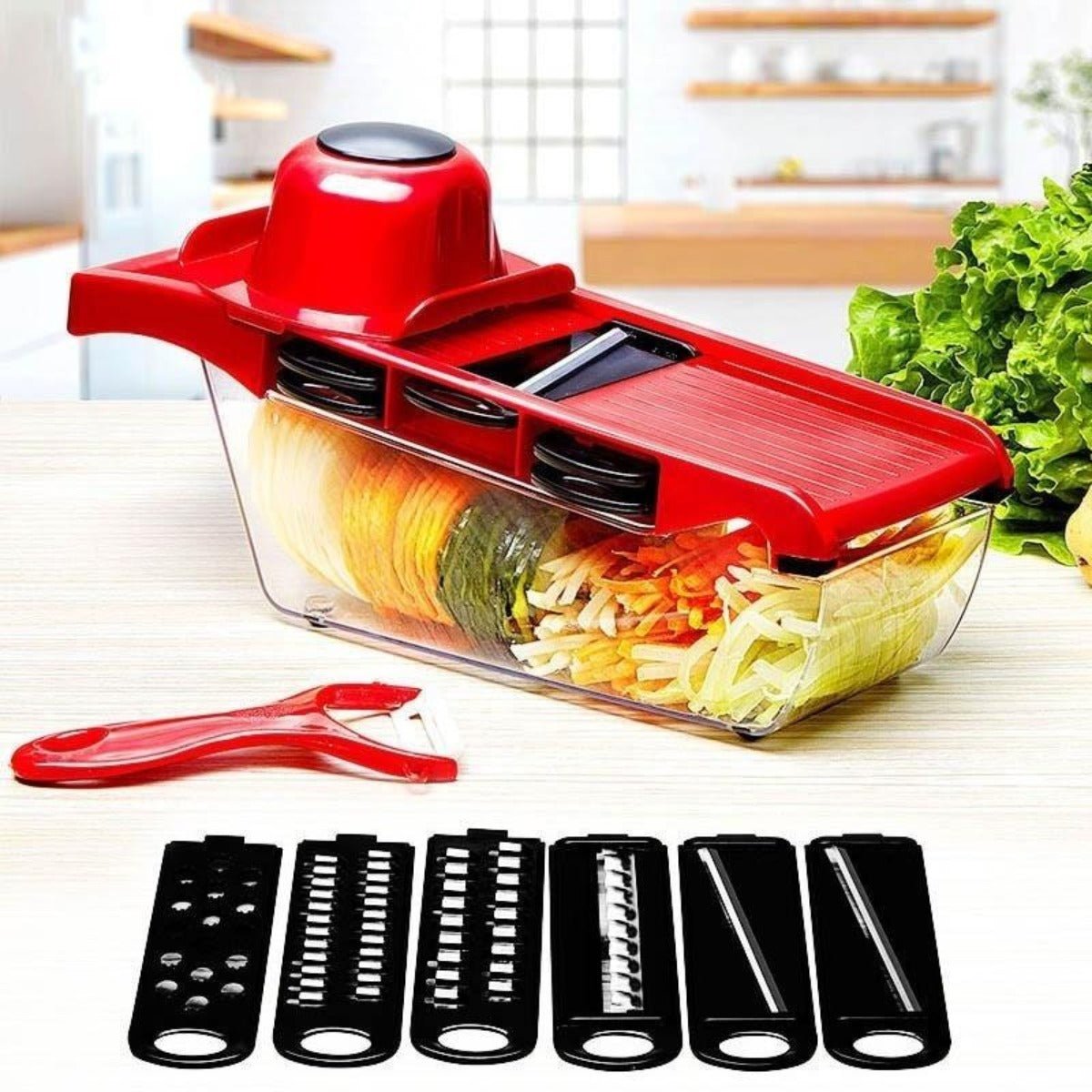 Vegetable Slicer | Multi Blade Food Chopping Tool - Luxyecs