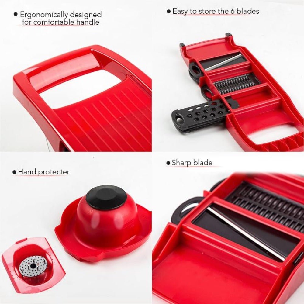 Vegetable Slicer | Multi Blade Food Chopping Tool - Luxyecs